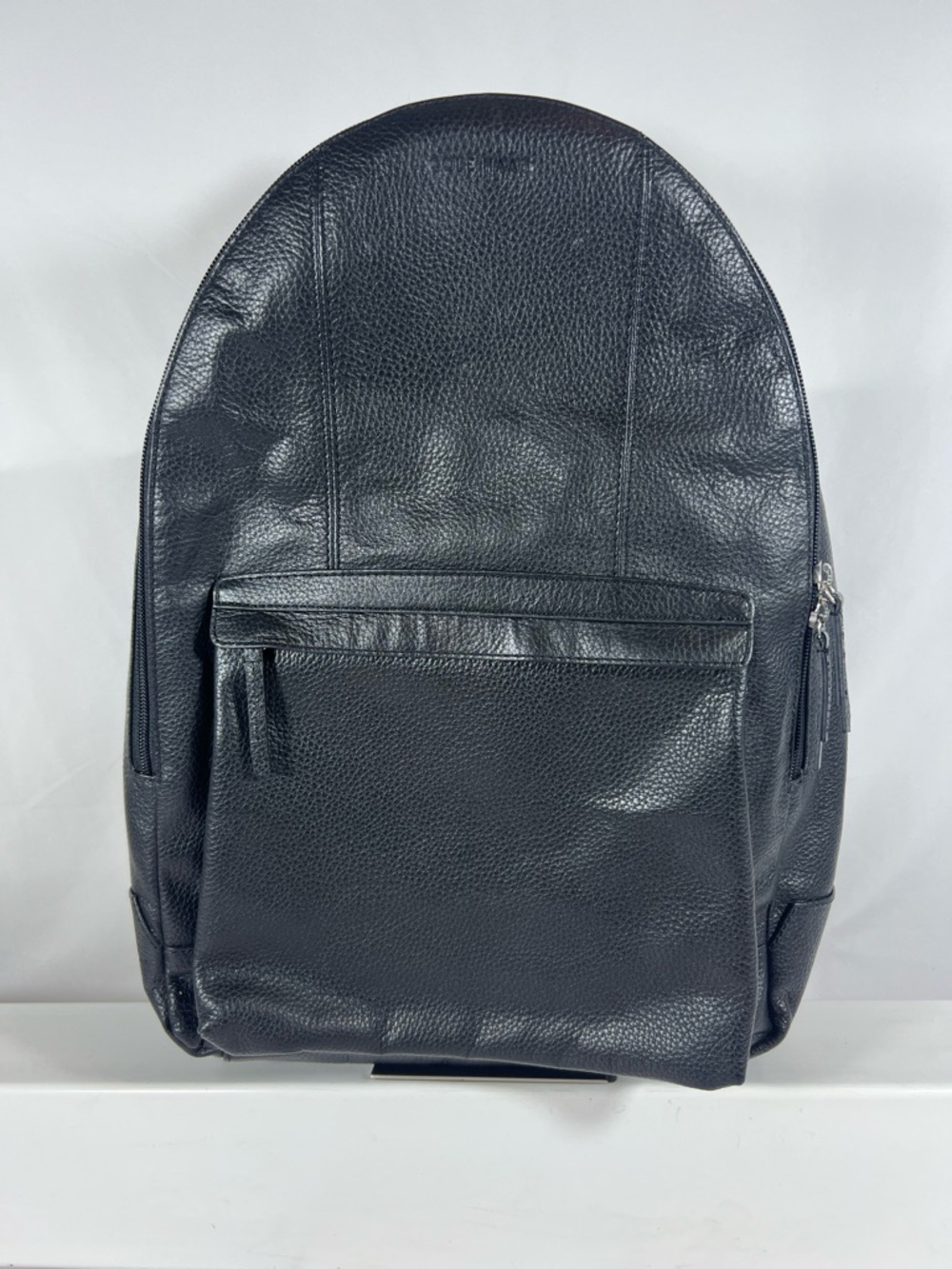 4063: Cole Haan Black Pebbled Leather Backpack